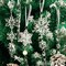 18-Piece Christmas Tree Crystal Ornaments – Hanging Acrylic Snowflake & Icicle Drops for Xmas Tree, Winter, and New Year Party Decor
